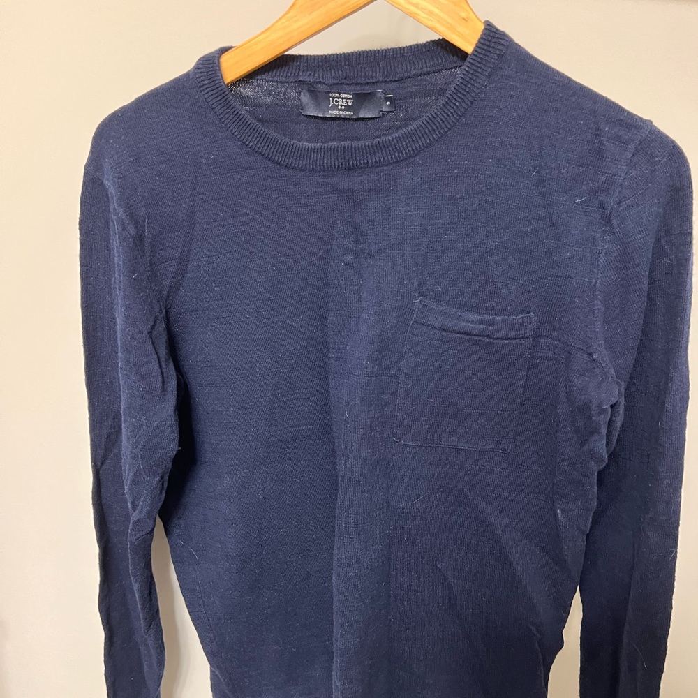 Jcrew Mens blue sweater shirt